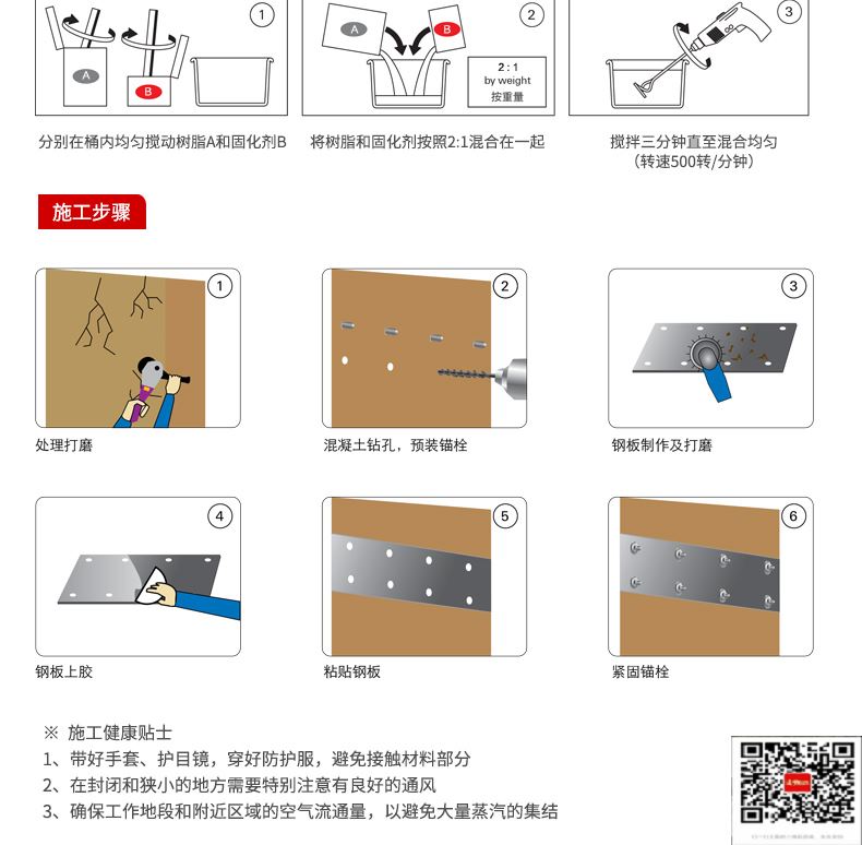 包钢长岭粘钢加固施工过程